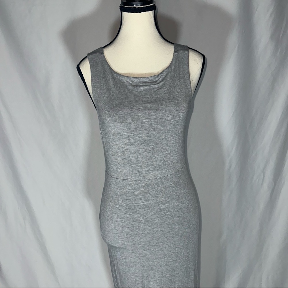 Athleta • Women’s Heather Gray Sleeveless Santorini Midi Dress Sz XS Casual - Picture 3 of 14